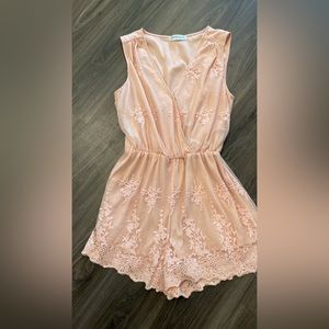 Sophie and Kate pink romper